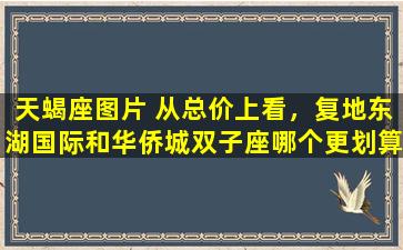 天蝎座图片 从总价上看，复地东湖国际和华侨城双子座哪个更划算